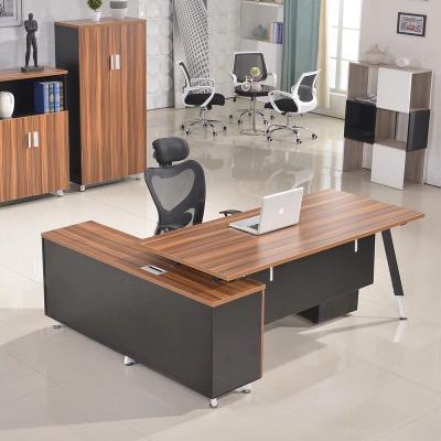 China Wholesale Modern Solid Wood MDF Table Top 15mm Melamine Faced Executive Desk for sale