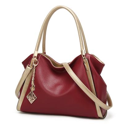 China Fashion PU Messenger Shoulder Shopping Bag Lady Fashion Wholesale Handbag China Leather Handbag For Girls for sale