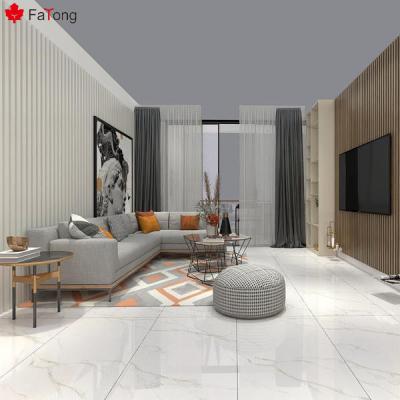 China Look Like Foshan FaTong Tiles 600x1200 Mm White Marble Floor Glazed Porcelain Tiles Porcelain Tiles Look Tile Porcelain for sale