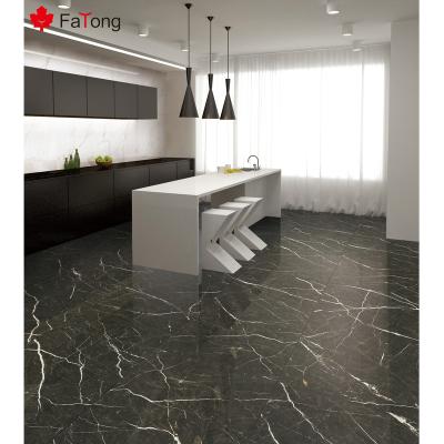 China Look Like Foshan FaTong 600*1200mm Full Body Porcelain Floor Tile Black And White Porcelain Marble Tile for sale