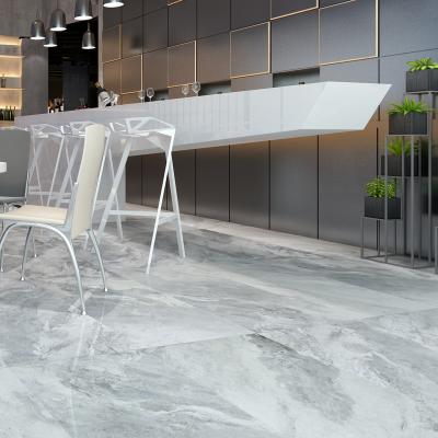 China Foshan FaTong 60x120 Full Body Glossy Panda White Marble Look Porcelain Floor Tile From China for sale