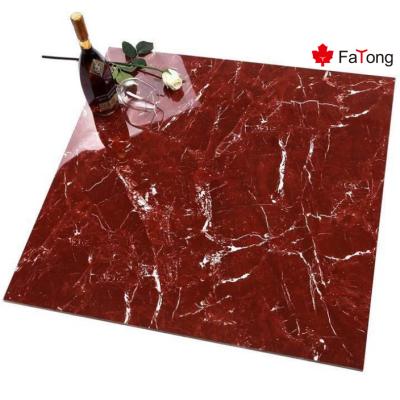 China Look Like Foshan FaTong 600*600 First Choice Marble Price Glazed Porcelain Marble Tiles 600*1200Mm Design Floor Tile Red Color Waterjet for sale