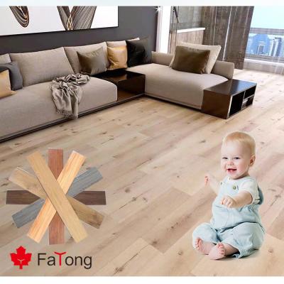 China Waterproof Wear Resistant Anti-Slip Oak Gray Pvc Interlocking Plastic Flooring Dance Vinyl Plank Flooring Tiles for sale