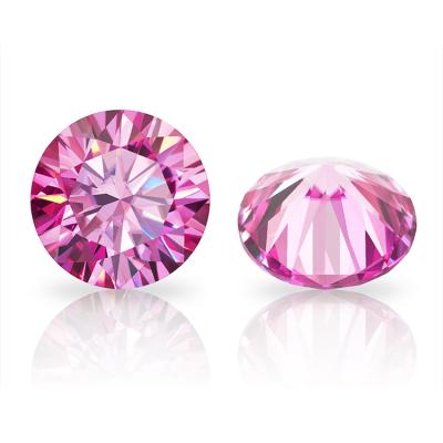 China Moissanite Moissanite Pink Diamond Loose Stone Round Cut for sale