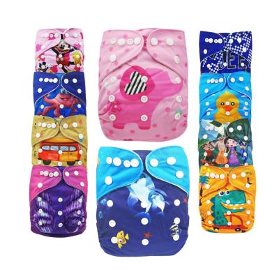 China Printed Baby Cloth Diaper One Size Reuseable Cloth Adjustable Cloth Diaper Fits Babies for sale