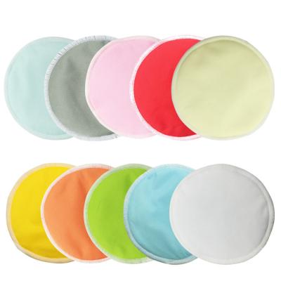 China ABSORBENT Colorful Organic Bamboo Nurturing Reusable Feeding Nursing Blanket Pads Washable Breast Pads For Mom for sale