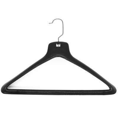 China Wholesale Non-slip Coat Hanger Plastic Wide Shoulder Coat Factory Clothing Store Non-Slip Hanger for sale