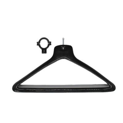 China Non-slip Popular suit wide shoulder hotel wardrobe clothing anti-theft plastic hanger for sale