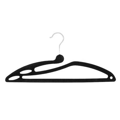 China Non-slip Hot Selling Top Quality Assembled Velvet Plastic Non-slip Seamless Hanger Scarf Tie Multifunctional Underwear Storage Hanger for sale