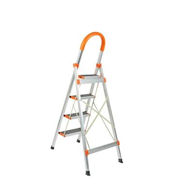 China Folding Ladders Aluminium Folding 2/3/4 Steps Household Kitchen Ladder with nonslip pedal rubber foot for sale