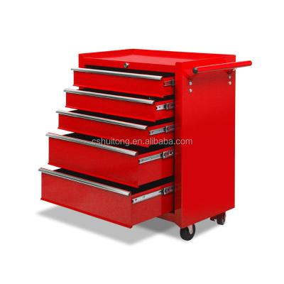 China Industrial Wind Drawer Roll Cart Cabinet 5 Lockers Tool Lockers and Sideboard Wheels for sale