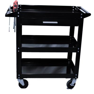 China Industrial Wind Heavy Duty Transport Tool Carts Platform Truck Folding Platform Truck Cart Silver Blue Stainless Steel Packing Packing for sale