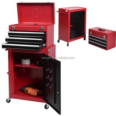 China 2pc Easy Mini Tool Chest Rolling Garage Tool Box Exclusive Custom Tool Cabinet for sale