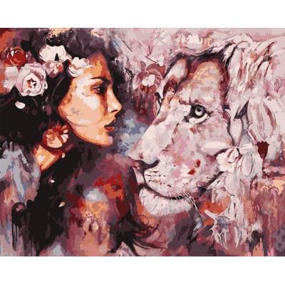 China Handmade Diy Oil Painting By Numbers Design Girl Portrait Custom Number Oil Painting Picture For Adults Handmade Diy Oil Painting for sale