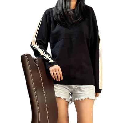 China Wholesale Anti-wrinkle Apparel European Viscose Nylon Computer Knitted Long Sleeve O Neck Women's Sweaters Pullover Sweater for sale