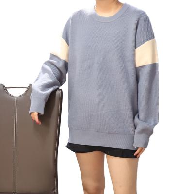 China Wholesale Custom Fashionable Anti-wrinkle Oversized Winter Knit Sweater Round Neck Women's Sweaters for sale