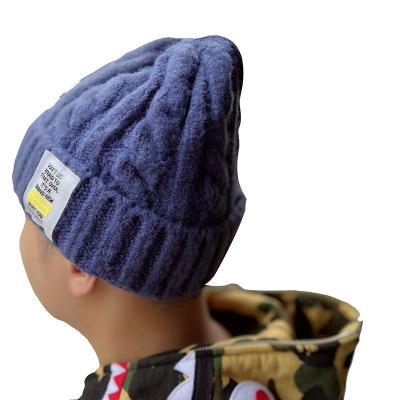 China Wholesale Custom Acrylic Beanies COMMON Logo Knitted Winter Hat Plain Custom Men's Beanie Hat for sale