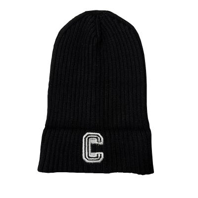 China Wholesale JOINT Unisex Personalized Solid Color Winter Hat Acrylic Knitted Warm Custom Hats With Custom Logo for sale