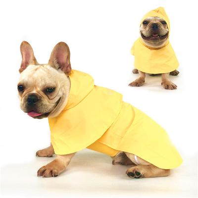 China Sustainable Cute Dogs Girl Clothes Velcro Raincoat for sale