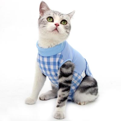 China Viable Injury Abdominal Skin Diseases Pet Recovery Professional Cat Surgery Clothes Suit for sale