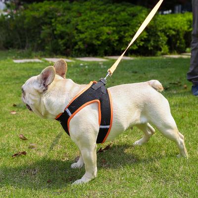 China Cooling Mesh Dog Harness Non No Dog Traction Harness Adjustable Viable Vest Dog Control Pet Dog Harness for sale