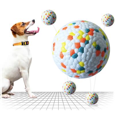 China 2021 New Cat Toy Ball Light Chew Rubber Ball Flying Toys Dogs Pet Viable Interactive Throwing Accessories High Elastic Bite Resistance for sale