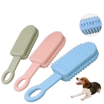 China Amazon Hot Sale TPR Viable Fun Chew Cleaning Pet Training Toy New Pet Toy Pet Interactive Toys for sale