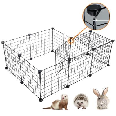 China Breathable Cats Rabbits Dogs Fence Pet Cage Board Diy Cage Metal Panel DIY Iron for sale