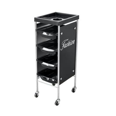 China 360 Degree Rotated Plastic Beauty Salon Trolley Working Drawer Trolley On Hot Sale for sale