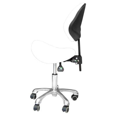 China High Quality Modern Saddle Chair Beauty Salon Saddle Stool With Ergonomic Backrest for sale