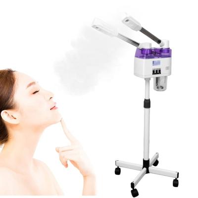 China Professional Facial Steamer Moisturizer Hot Ozone 2 And Steam Cold In 1 Beauty Product for sale