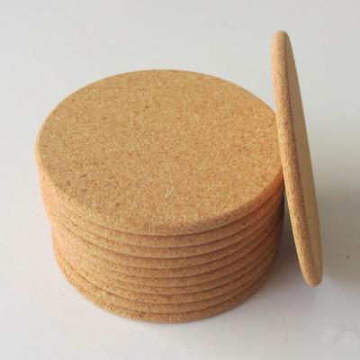 China Viable Classic Round Plain Viable Cork Coasters Drink Wine Mats Cork Mats Drink Wine Mat Ideas for Wedding Party Gift for sale