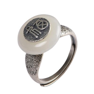 China Fashion Inlay 100% 925 Sterling Silver Ring Women TRENDY and Ring Jewelry Gift by Tian Yufu for sale