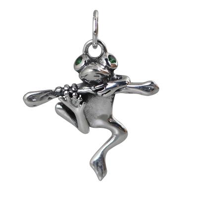 China Wholesale S925 Fashion Female Frog DIY Anillos Sterling Silver Pendant Jewelry for sale