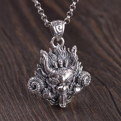 China Wholesale 925 Pure Silver Retro CLASSIC Hip Hop Dragon Jewelry Pendant For Men Anillos for sale