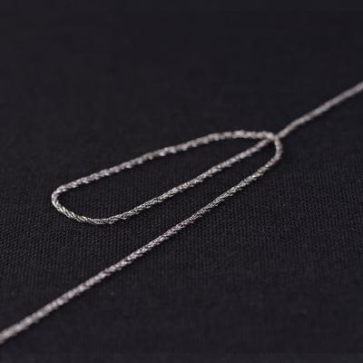 China Simple Style 1.5mm Wholesale FASHIONABLE 925 Sterling Silver Coin Necklace Chian for sale