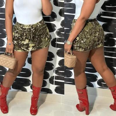 China High Quality Women's Fashion Sexy Skirt Print Anti-Static Cut Out Pocket Cargo Mini Skirt For Women Casual for sale