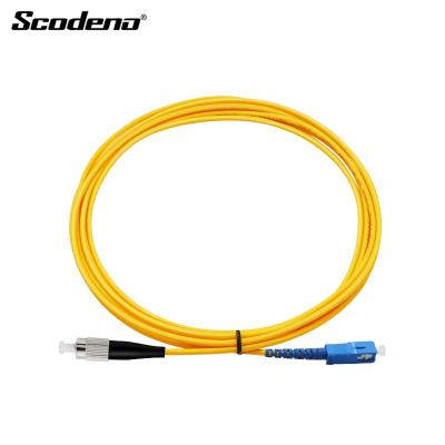 China CATV Scodeno Simplex Duplex SC-FC Network Fiber Optic Patch Cord In Data Transmission for sale