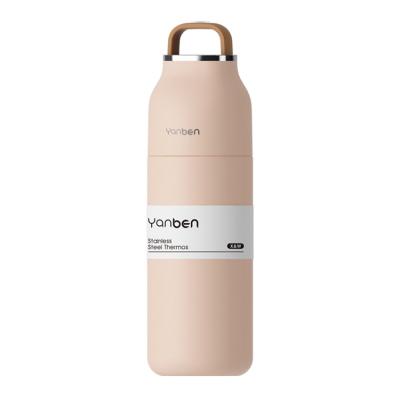 China OEM ODM Viable Customized LOGO 350ml 304 Stainless Steel Double Wall Bottle Airless Thermos Water Bottle Heat Insulation Sublimation for sale