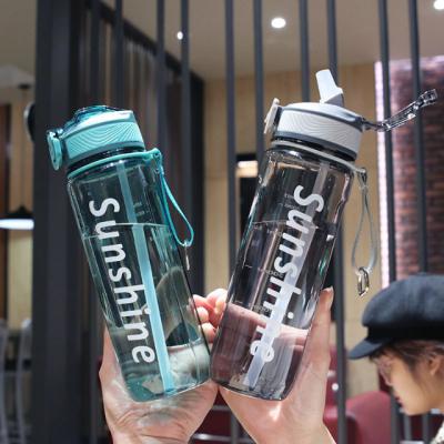 China Factory Direct Sale Large Capacity 800ml Viable Drop Proof Plastic Water Bottle for sale