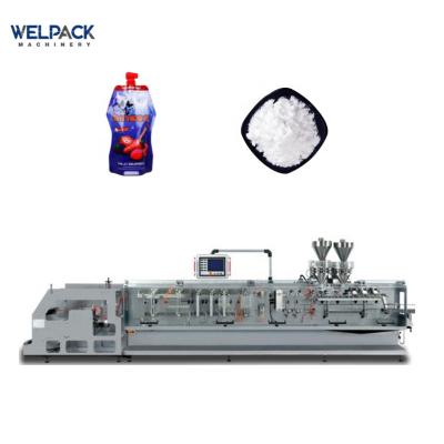 China Food Customized Shape Spout Doypack / Horizontal Forming/Filling/Sealing Special Packaging Machine Stand Pouch For Powder for sale