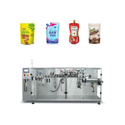 China Automatic Horizontal Food Doypack Stand Up Pouch Heat Sealing And Filling Packing Machine for sale