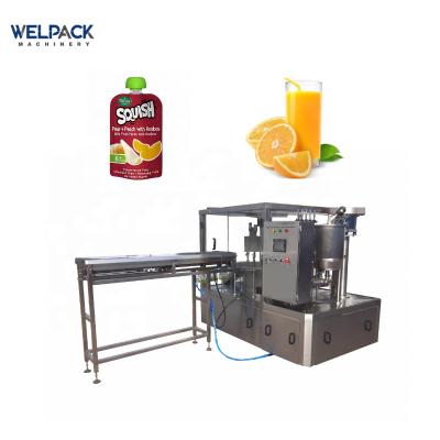 China Automatic high speed food package spout pouch yougurt and jelly doy filling and capping machine for sale