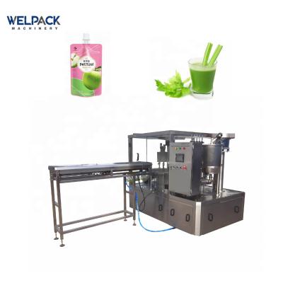 China Food Soymilk Machine /palstic Spout Pouch Filling Sealing Packing Machine for sale