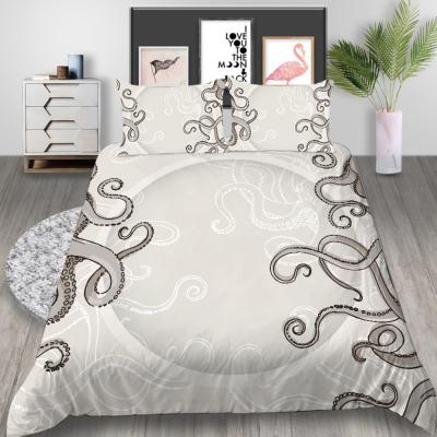 China Eco-friendly Quilt Set 3d Comforter Set Large Bedding Fashion Painting Animal Painting Duvet Cover for sale