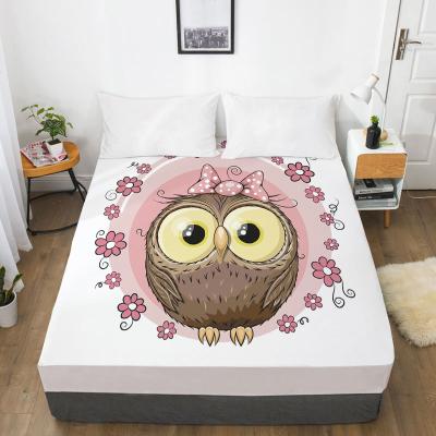 China hot sale twill high quality polyester fabric 100% bbay bed sheet for kids for sale