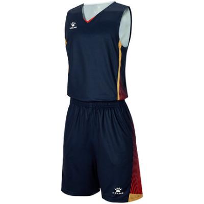 China KELME Customized Adult Men's Basketball Set Club Team Customs Officers Training Jerseys Game Suits Breathable Basketball Wear Training Uniform Sets for sale