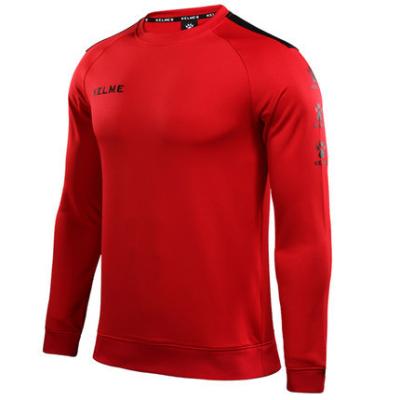 China Custom Anti-Wrinkle KELME Mens Sports Crewneck Sports Soccer Training Sweatshirt Casual Football Running Sweatshirt for sale