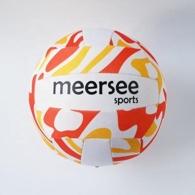 China Promotion Soft Hands Feeling Custom Beach Game Or PVC Foamed Volleyballs Neoprene Beach Playing Volleyball for sale