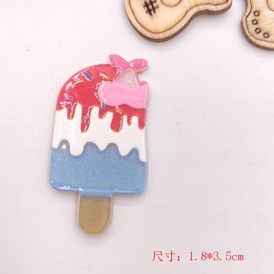 China Cute Eskimo Popsicle DIY Frosted Headdress Acrylic Material Hairpin Fruit Accessories Decorative Material for sale